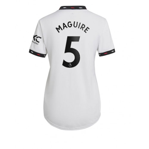 Fotbalové Dres Manchester United Harry Maguire #5 Dámské Venkovní 2022-23 Krátký Rukáv
